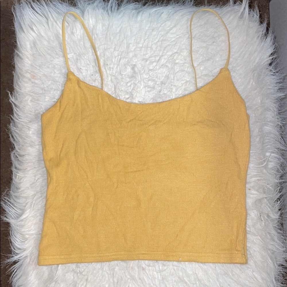 PACSUN YELLOW CROP TOP☀️🌞